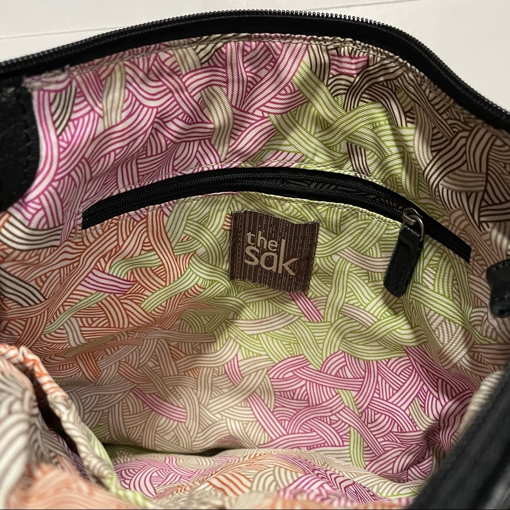 The Sak Satchel Crossbody Purse Bag Faux Leather Adjustable Strap Preppy - Picture 6 of 12
